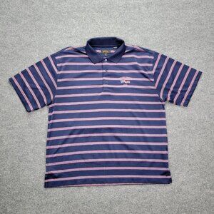 Monterey Club Polo Shirt Mens XL Striped Short‎ Sleeve Polo SRB Golf League USA